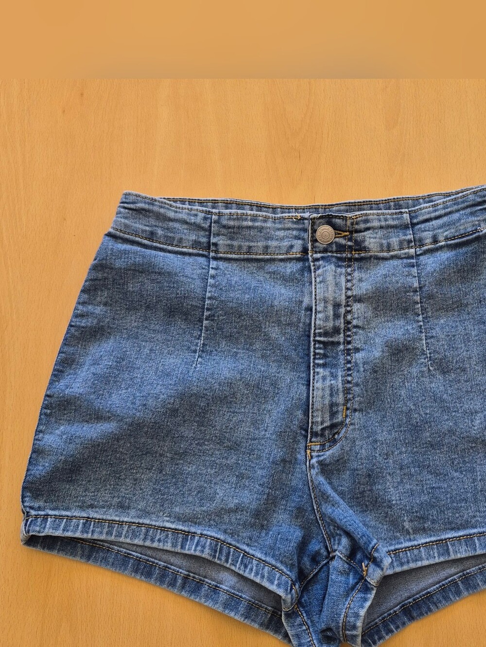 wild fable High-Waist Blue Denim Shorts